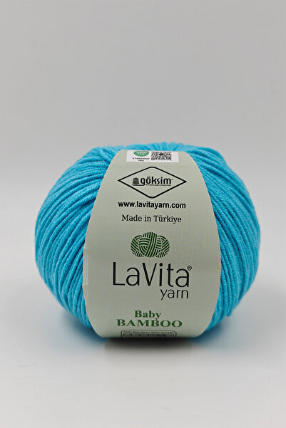LaVita Yarn Fir de tricotat manual Baby Bamboo 50% Bambus 50% Acrilic 50gr (5...