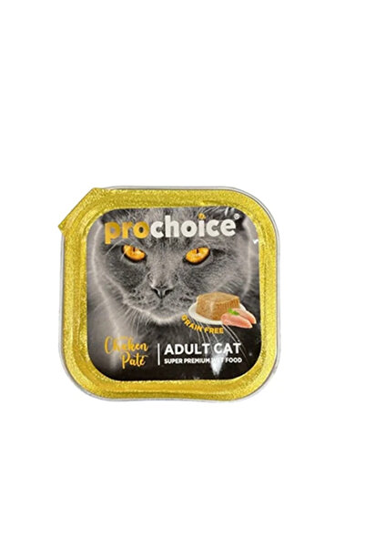ProChoice Pro Choice Tavuklu Tahılsız Ezme Yetişkin Kedi Konservesi 100 Gr
