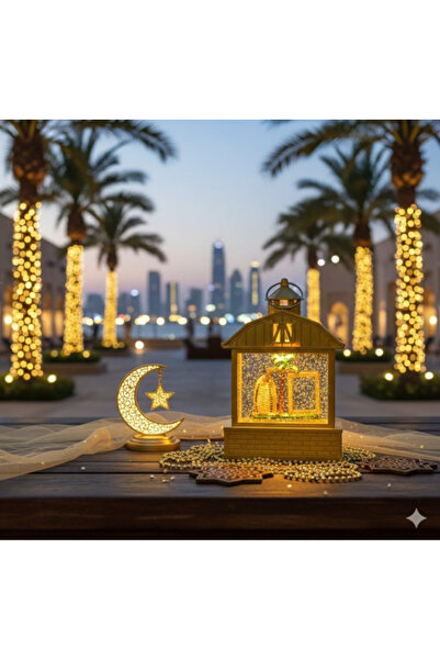 Generic DYD – Featuring Burj Al Arab Light-Up Snow Globe with Glitter | UAE Gift & Home Decor Golden