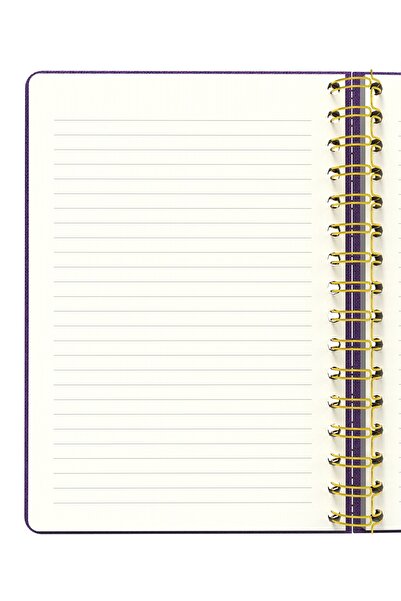 Meli Melek Melimelek Striped Notebook Purple (Cloth Cover) - Ceyda Düvenci