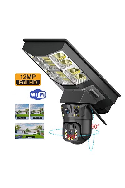 gaman Wifi Ptz Hareketli Kamera Uzaktan İzleme + Solar Sokak Lambası Harekete...