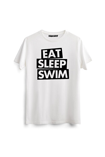 hakuof Swimming Patterned Original Flag Cotton Unisex Turkey T-Shirt