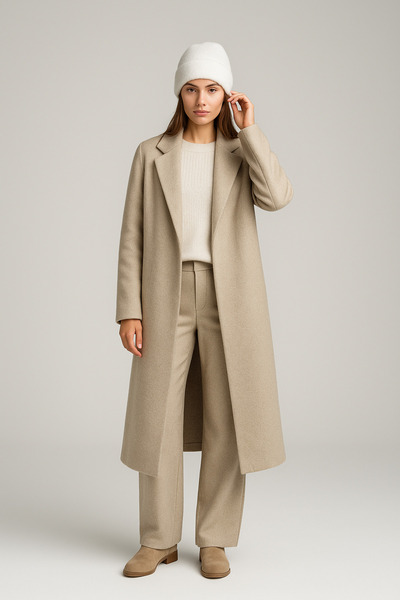 SİSTEM PELUŞ Women's Wool Textured Soft Form Luxury Woven Stylish Beret