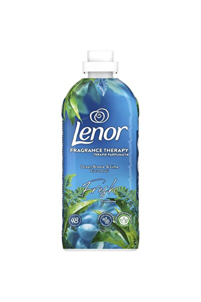 lenor Ocean Breeze & Lime Fabric Softener, Long Lasting Freshness, 1.2 l, 48 washes