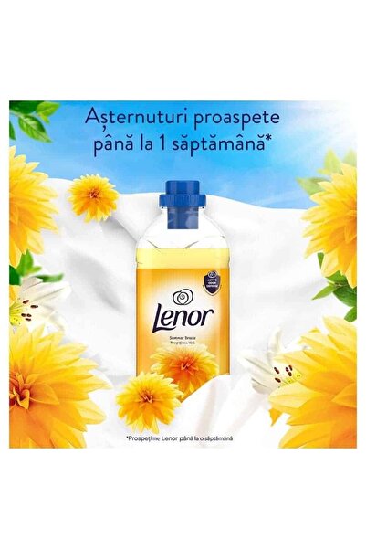 lenor Summer Breeze Fabric Softener, Long Lasting Freshness, 1.625 l, 65 washes