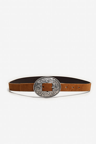 urban focus Kovboy Tokalı Süet Kemer