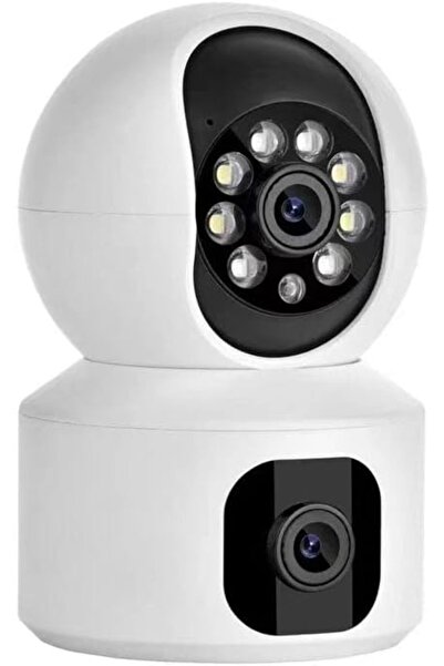 Generic CRONY NIP-32 4MP Dual-Lens WiFi IP Camera - Dual Screen Baby Monitor with Auto Tracking & Human Dete