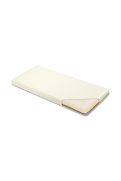 Sensillo Mattress for children's cot 90x40x7cm coconut foam with fabric cover with Aloe Vera, removable cover