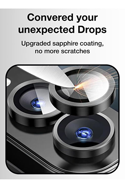 Glassology Lens Protector for Samsung Z Flip 7 – Black | HD Clear & Scratch-Resistant Shield