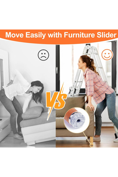 VABNEER Pack of 50 Felt Furniture and Floor Protectors with Screw, 18 mm Diameter