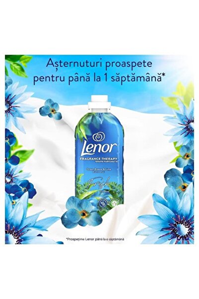 lenor Ocean Breeze & Lime Fabric Softener, Long Lasting Freshness, 1.2 l, 48 washes