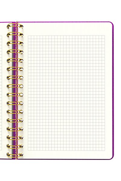 Meli Melek Melimelek Checkered Notebook Pink (Cloth Cover) - Ceyda Düvenci