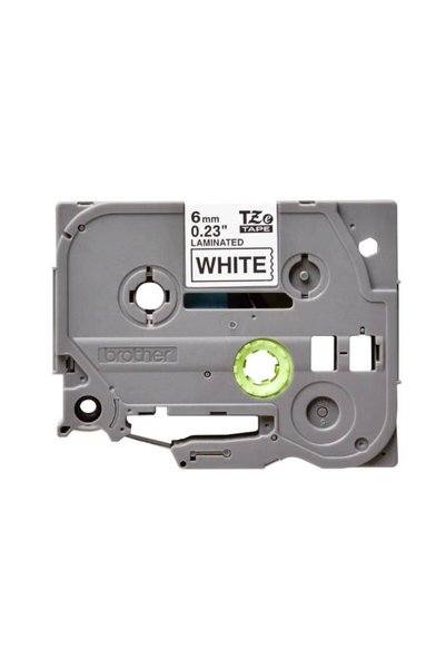 Brother TZe-211 Labelling Tape Cassette – Black on White, 6mm wide