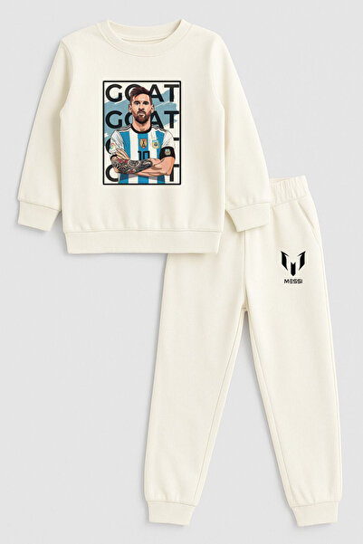 MODA Jucătorul de fotbal Lionel Messi cu imprimeu guler rotund Trening pentru...