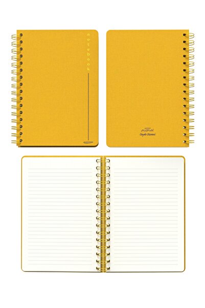 Meli Melek Melimelek Striped Notebook Mustard (Paperback) - Ceyda Düvenci