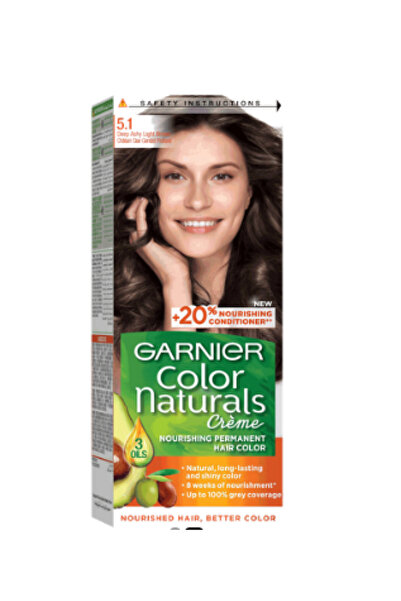 BEAUTY AND HEALTH Color Naturals Cream Hair Dye - Light Ash Brown 5.1