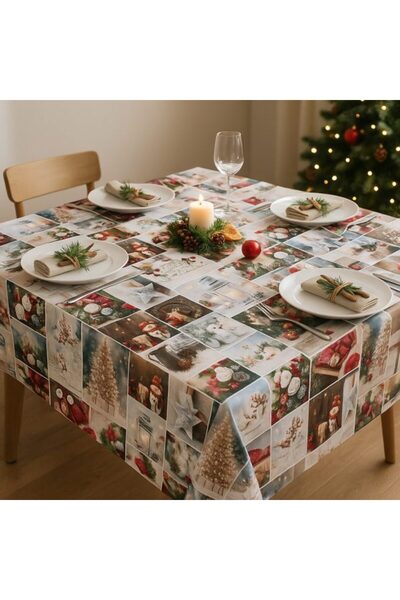 Faria Față de masă Midox 03, model de Crăciun, multicolor, decorațiune festiv...