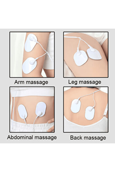 CRM cervical massage device with electromagnetic pulses, red