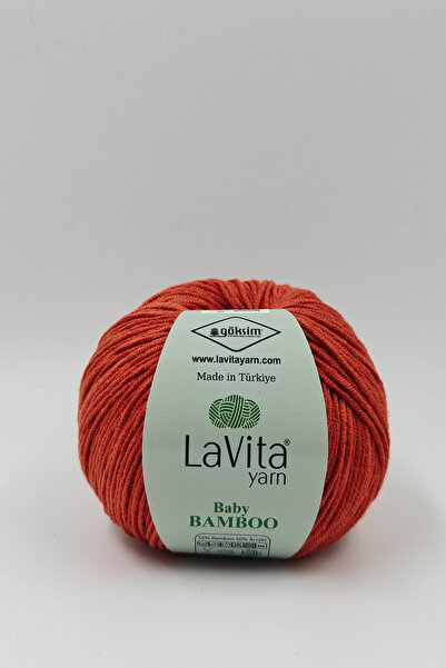 LaVita Yarn Fir de tricotat manual Baby Bamboo 50% Bambus 50% Acrilic 50gr (3...