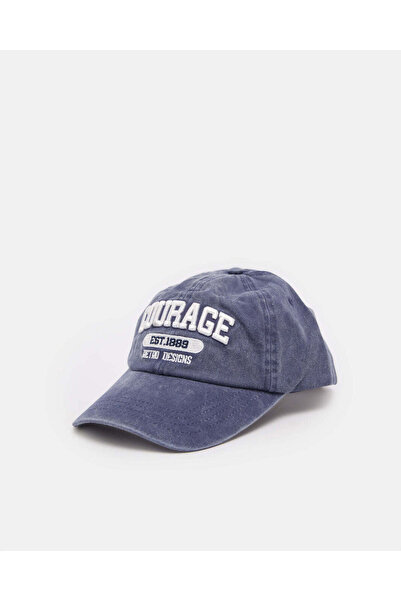 REDTAG Men Blue Embroidered Cap