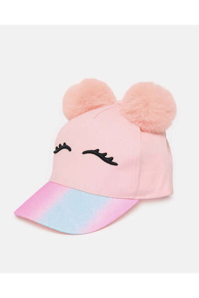 REDTAG Girls Pink Embellished Cap