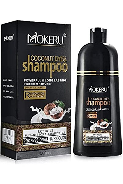 Mokeru Coconut Black Hair Color Shampoo Dye, 500 ml