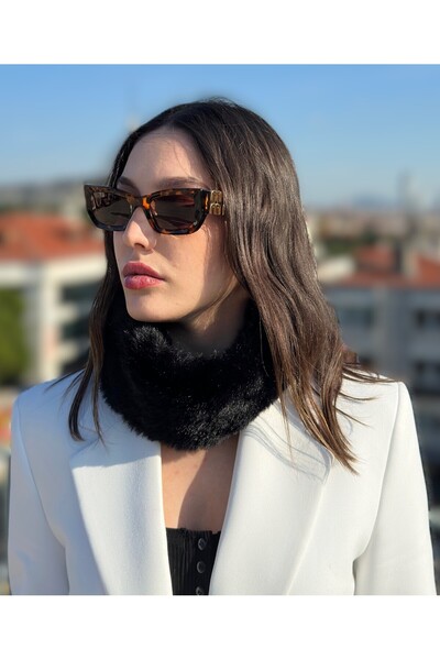 Mollycrush Women's Black Plush Neck Gaiter Bandana – Winter Warm Soft Fabric