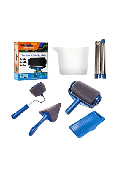 Boxely Roller Set with Reservoir – Foam Rollers, 3 Extension Poles, Window Roller, Narrow Brush, B