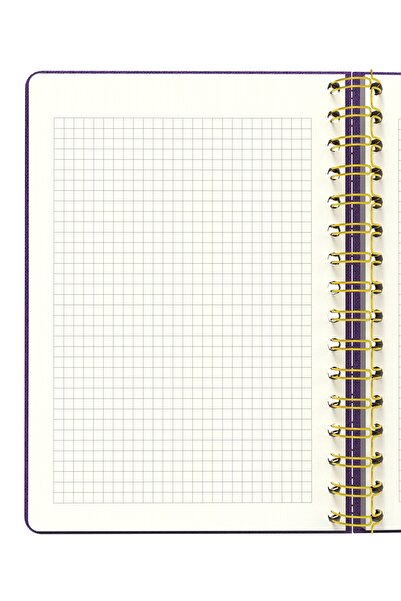 Meli Melek Melimelek Checkered Notebook Purple (Cloth Cover) - Ceyda Düvenci