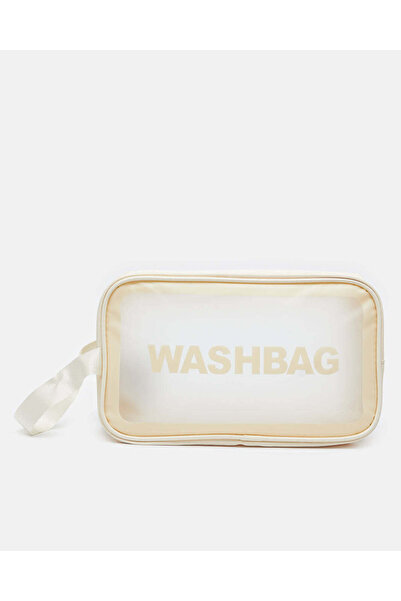 REDTAG Women Cream Wash Bag Cosmetic Pouch