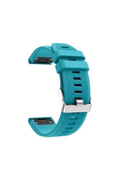 PHN MAG Quick-Release 22mm Cyan Strap for Garmin Fenix/Forerunner (screwdriver included)