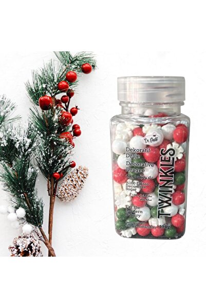 Dr. Gusto Kırmızı Yeşil Cupcake ve Pasta Süsleme Şekeri 100 g – Dekor Şekeri