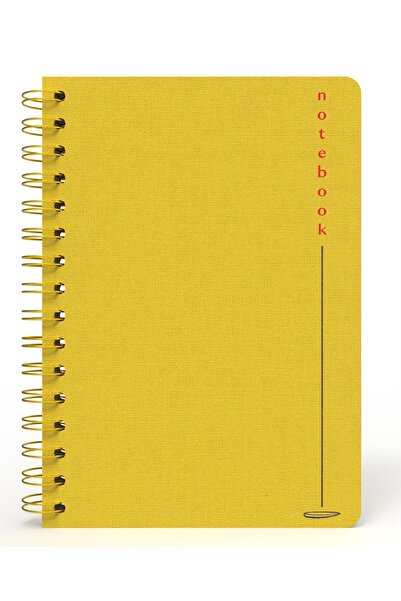 Meli Melek Melimelek Checkered Notebook Yellow (Cloth Cover) - Ceyda Düvenci