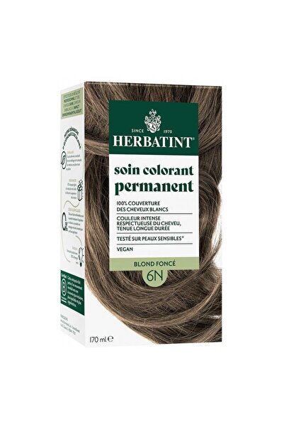 Herbatint Bitkisel Özlü Kalıcı Saç Boyası | Doğal Koyu Kumral (Dark Blonde 6N) 170 ml