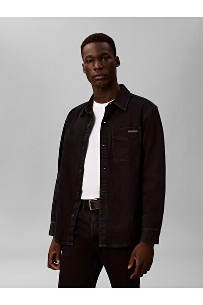 Calvin Klein BLUE BLACK STONE 90S OVERSHIRT