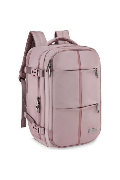 zagatto Rucsac de călătorie pentru avion, roz, bagaj de mână 40×30×20 cm, Wizz Air, Ryanair, 10 kg, ZG1057