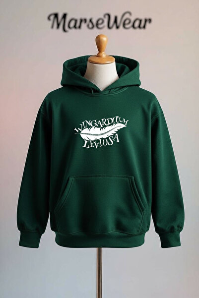 Vordevia Wingardium Leviosa Printed Cotton 3 Thread O Oversized Sweatshirt