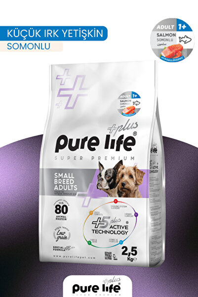 PureLife Plus Somonlu Küçük Irk Yetişkin Köpek Maması 2,5 Kg