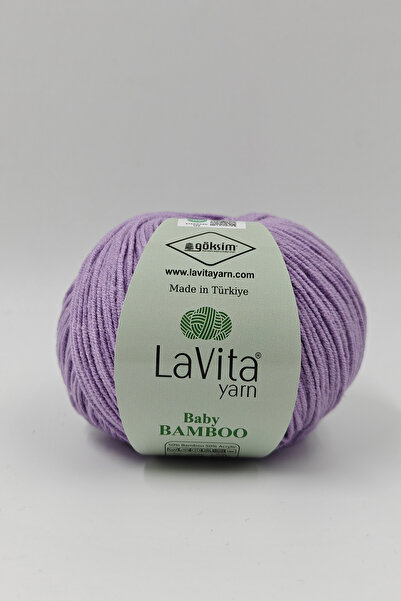 LaVita Yarn Fir de tricotat manual Baby Bamboo 50% Bambus 50% Acrilic 50gr (4...