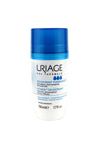 Uriage Power3 Deodorant 24h - Erkekler Için Alkolsüz Roll-on Ve Stick Deodora...