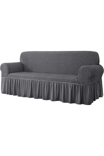 bolivia's Sofa Cover, 1 Piece Dark Grey Stretchable Protector 180-270cm