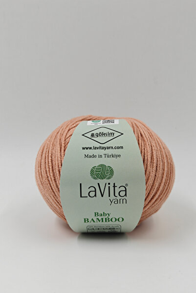 LaVita Yarn Fir de tricotat manual Baby Bamboo 50% Bambus 50% Acrilic 50gr (4...