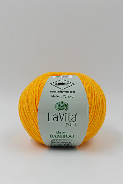 LaVita Yarn Fir de tricotat manual Baby Bamboo 50% Bambus 50% Acrilic 50gr (2...