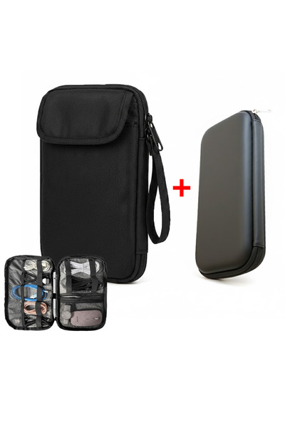 Microcase 2in1 Set Küçük Kablo Organizer + Stylus Pen Kılıfı AL5392