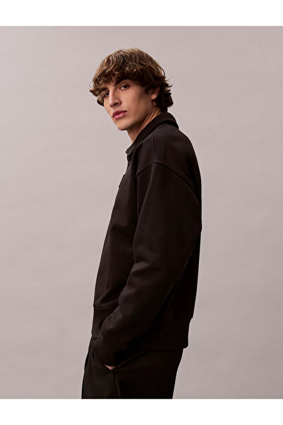 Calvin Klein Men's Cotton Crew Neck Long Sleeve Black Sweatshirt Lv14Le202G-Ub1