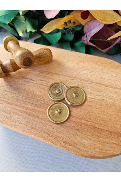 cev den store شمعة ختم جاهزة 50 قطعة، ختم ذهبي اللون