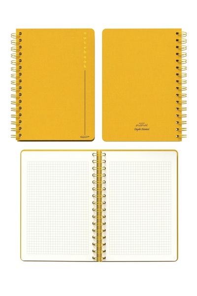 Meli Melek Melimelek Checkered Notebook Purple (Cloth Cover) - Ceyda Düvenci