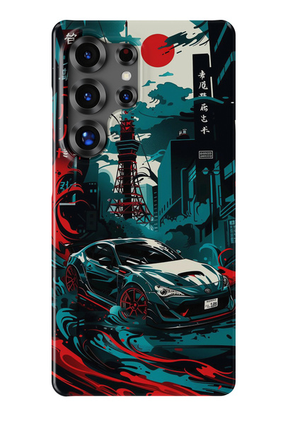 lelia حافظة هاتف شفافة متوافقة مع هاتف سامسونج جالاكسي S24 الترا مطبوع |   ال...