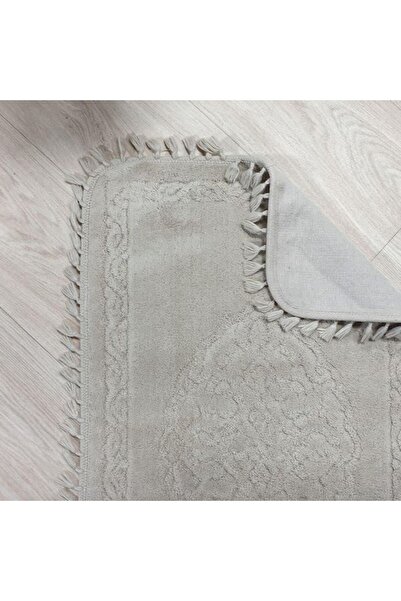Reiashn Turkish beige floor mat, 100% cotton, 50*80 CM
