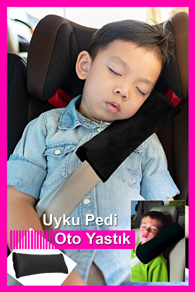Bundera Emniyet Kemeri Uyku Pedi Siyah Araç Oto Yastık Oto Emniyet Kemer Yast...